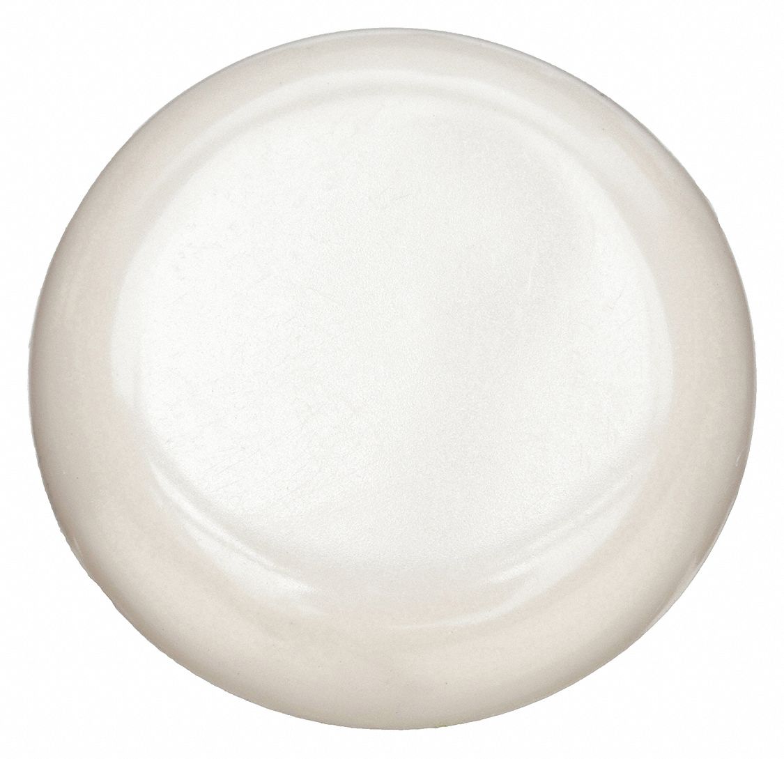 Furniture Glides: Plastic, Round, Tan, 1 1/4 in Overall Dia, 1/4 in Overall Ht