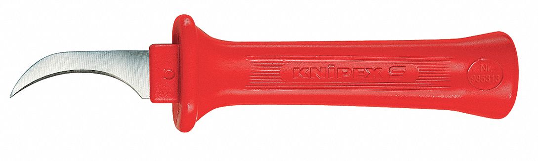 SWIFT SAFETY CUTTER Navaja Utilitaria de Seguridad Acero al Carbono 6-3/4  Amarillo - Cuchillo de Gancho - 3GNY4