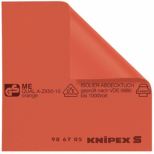 Red 98 67 05 19-11/16 x 19-11/16 In KNIPEX Insulated Mat 