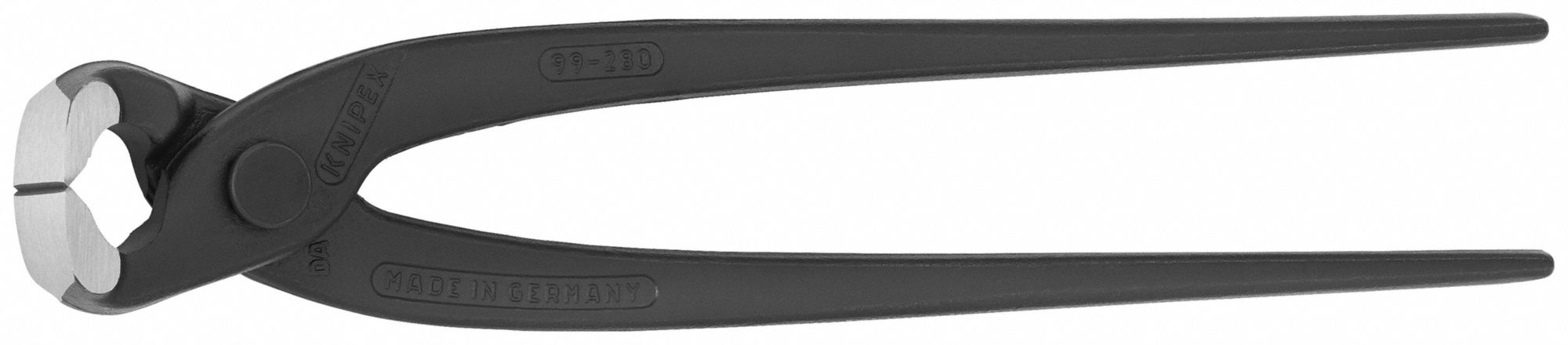 End Cutting Nippers: 11 in Overall Lg, For 0.11 in Max Wire Thick, Steel, Steel