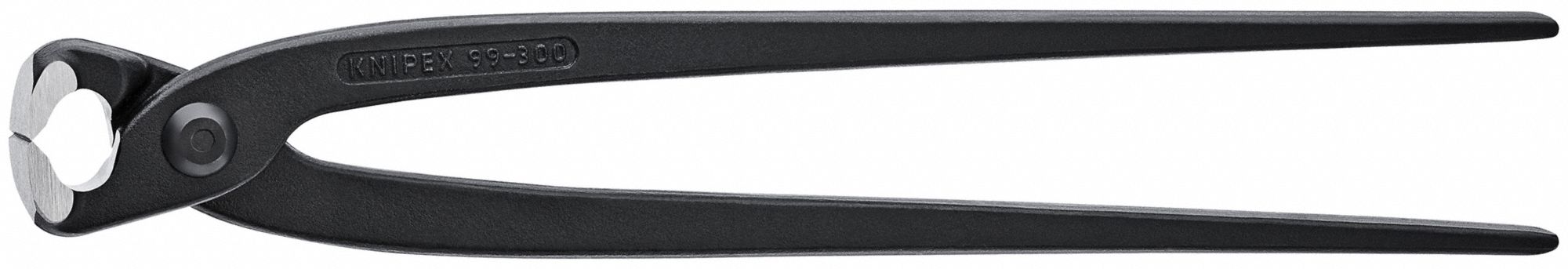 End Cutting Nippers: 11 3/4 in Overall Lg, For 0.13 in Max Wire Thick, Steel, Steel