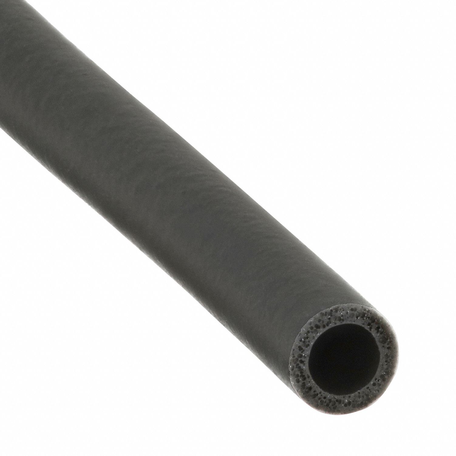 Seal: Tube, Nail-On/Staple-On Mounting, EPDM, 25 ft Overall Lg, 1/4 in Overall Wd