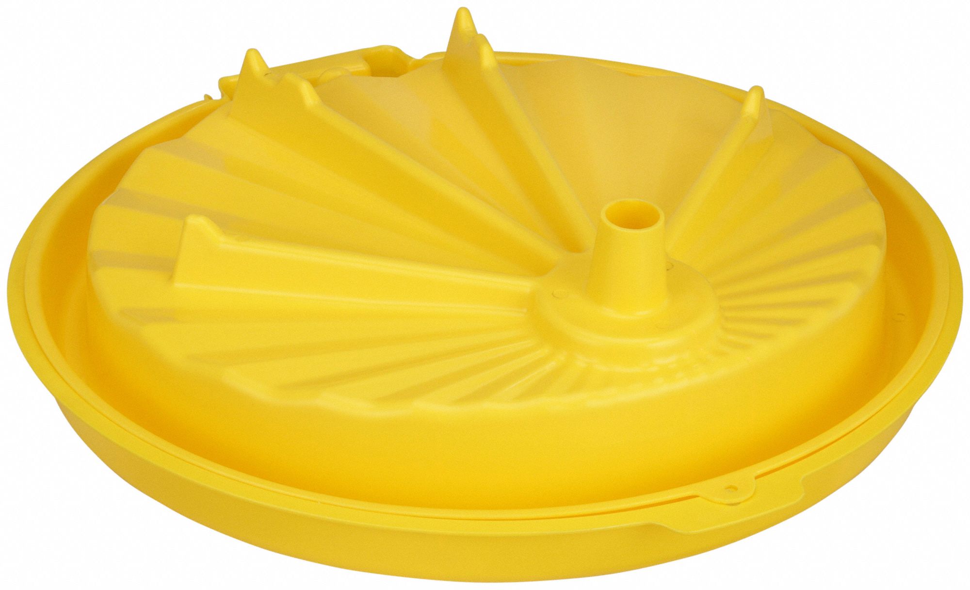 FUNNEL KING Drum Funnel Lockable, Yellow / Yellow, No Flame Arrester
