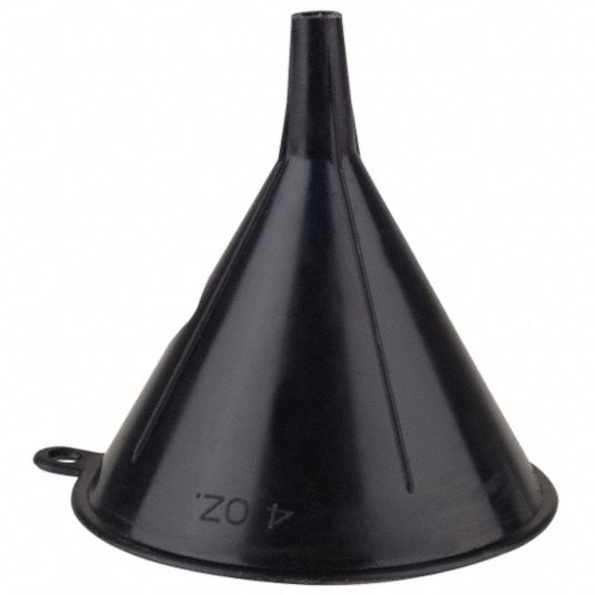 FUNNEL KING Funnel, Polypropylene, 4 oz Total Capacity, 3 in Height