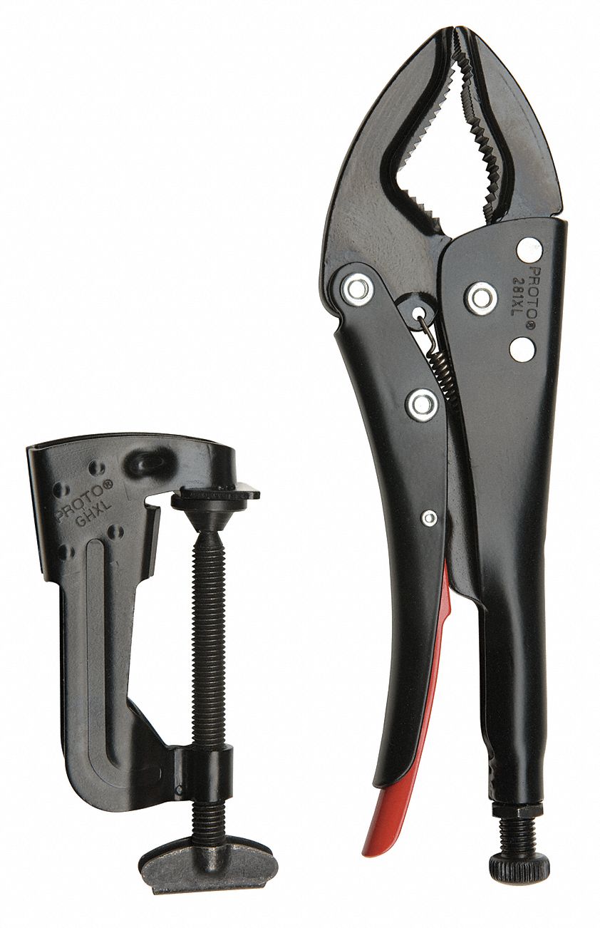 PROTO Locking Plier Sets, Number of Pieces 4, Plain Grip Handle 10G669JHK4XL Grainger