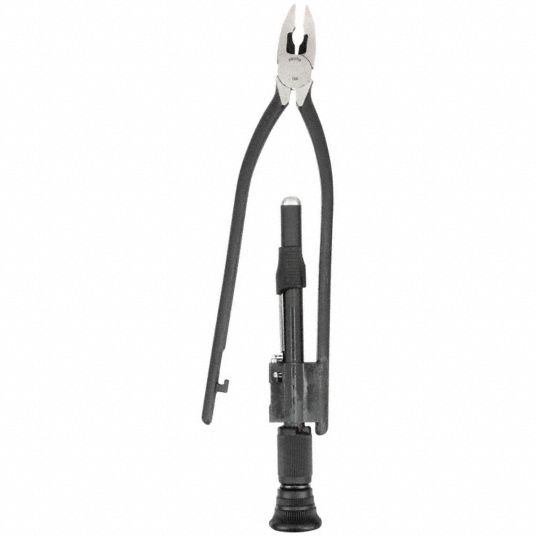 Safety Wire Twister Plier: 10 1/2 in Overall Lg, Plain Grip, For 0.04 in  Max Wire Dia, Manual, CW