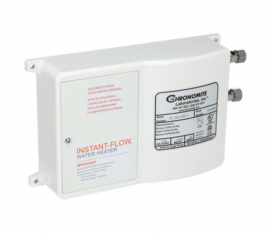 CHRONOMITE LABS Calentador d/Agua,10 AWG,4160W - Calentadores de Agua ...