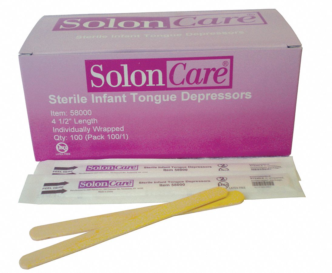 10G836 - Tongue Depressor Sterile 4-1/2In. PK100