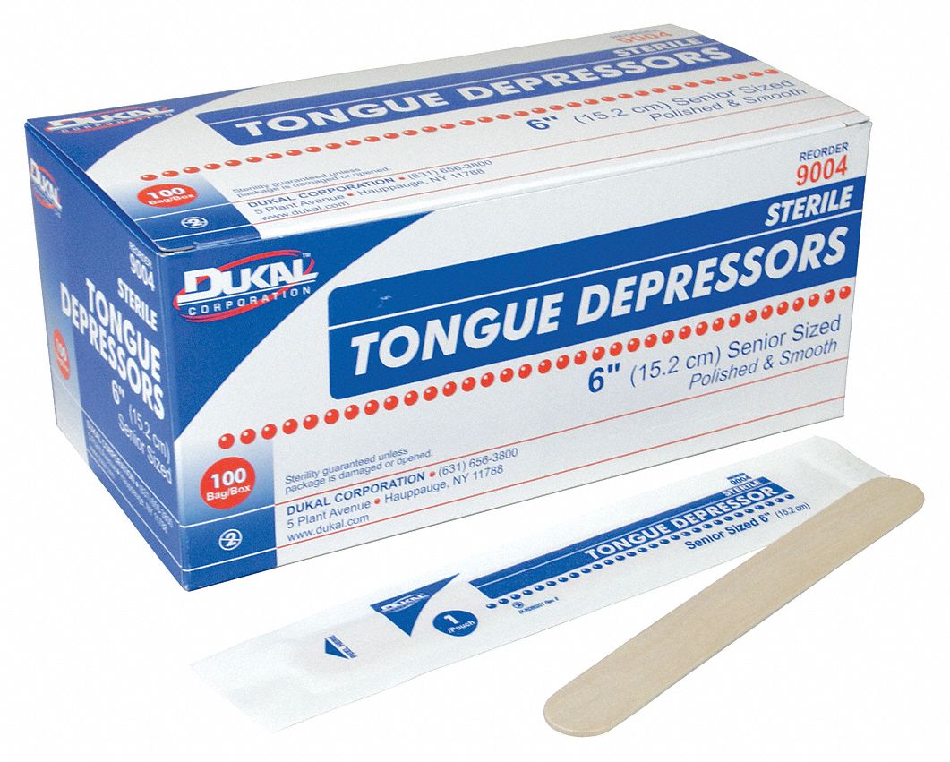 Depresor de Madera Lingual 3 cajas-3 Cajas, 300 unidades