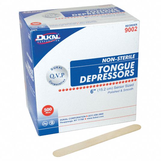  6 Senior Tongue Depressors Pack Of 500 Non-Sterile