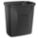 TRASH CAN,RECTANGULAR,BLACK,2.5 GAL.