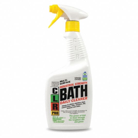 CLR, Tub, 32 oz Container Size, Bath Daily Cleaner 10G924GBATH