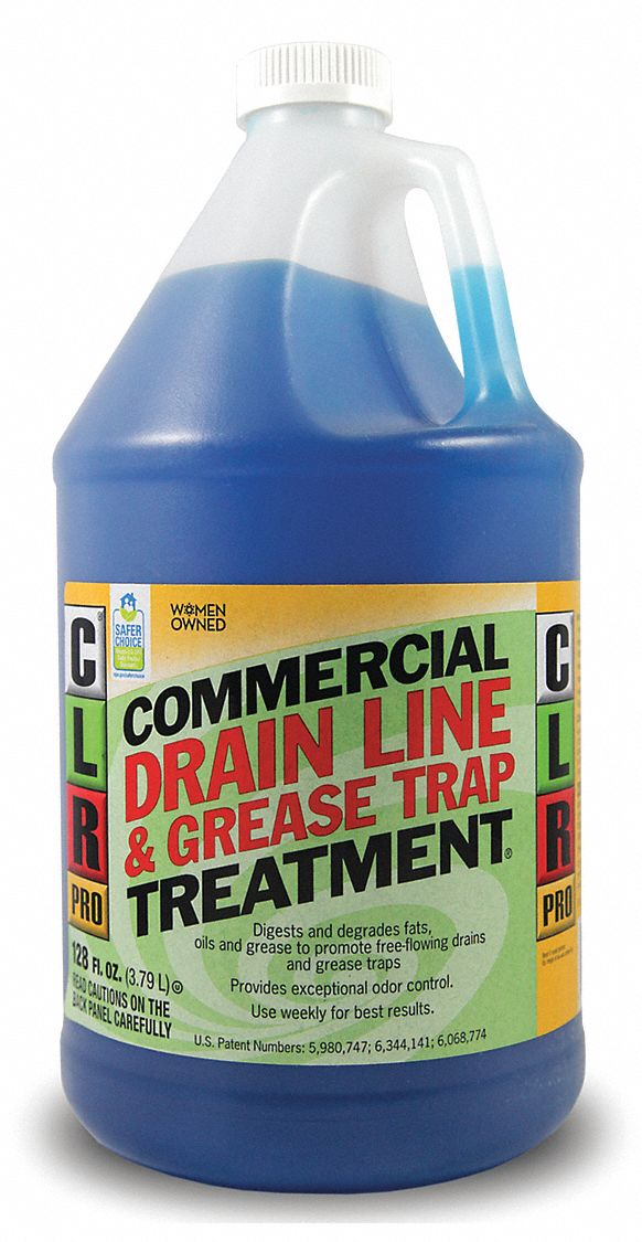 CLR Grease Trap Treatment, 1 gal Jug, Unscented Liquid, Ready to Use, 1