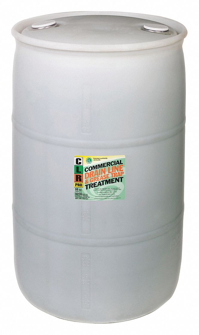 CLR Drain Maintainer, 55 gal Drum, Unscented Liquid, Ready To Use, 1 EA