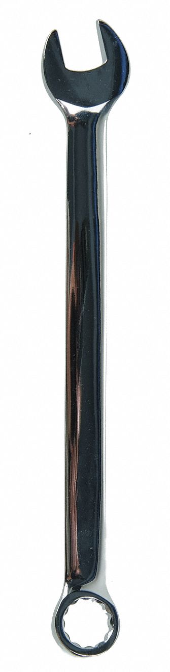 COMBINATION WRENCH, ALLOY STEEL, CHROME, 7/16 IN HEAD SIZE, 6 3/4 IN OVERALL L, OFFSET
