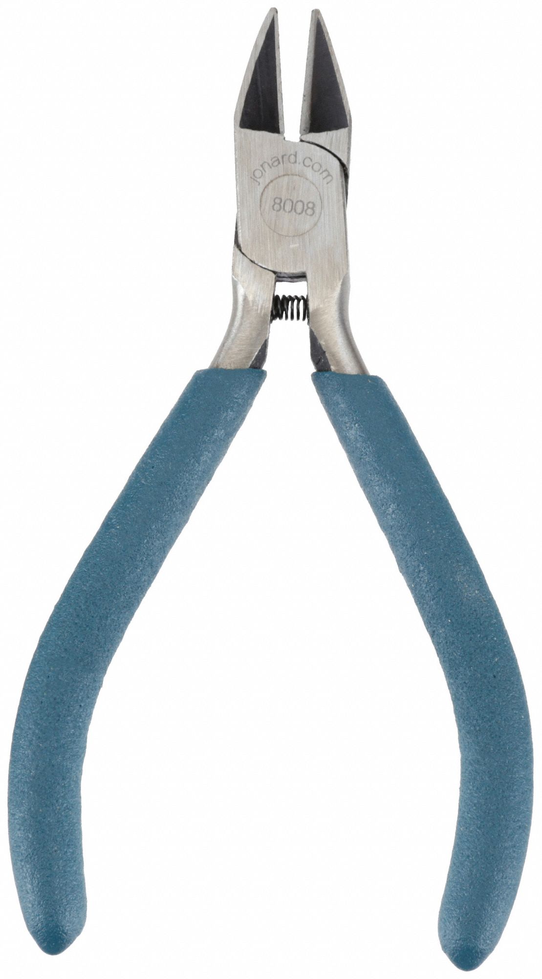 DIAGONAL CUTTING PLIER, SEMIFLUSH, STRAIGHT, OVAL, ⅝ IN JAW L, ½ IN JAW W, 4½ IN OVERALL L