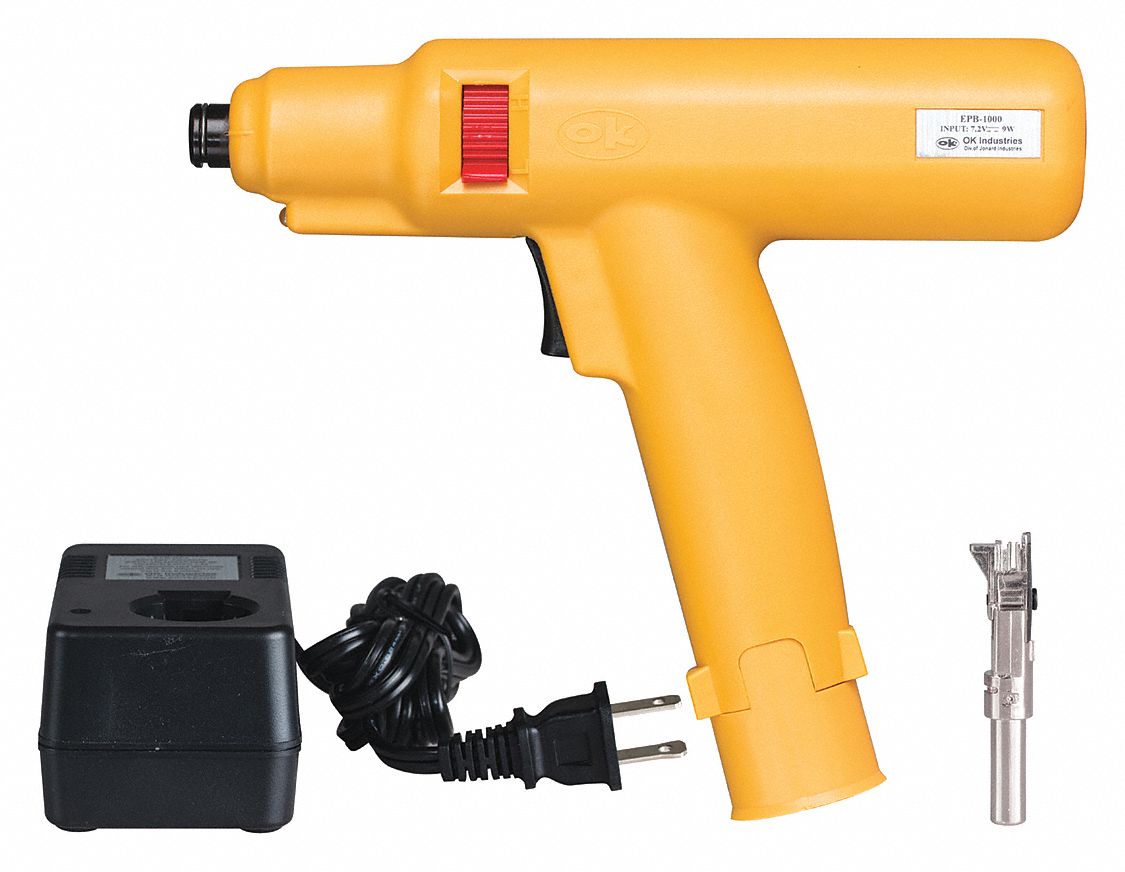 OK INDUSTRIES Punch Down Tool, Blade Type Krone Blade, Battery