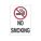 SIGN,NO SMOKING W/PICTO,N/H POLY,10