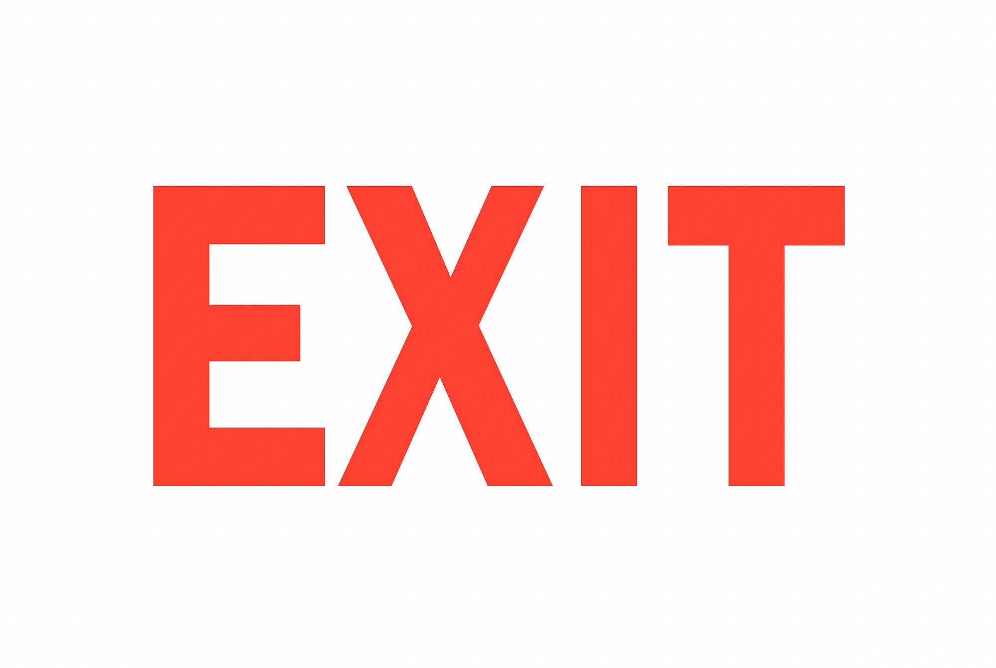 SIGN DIR/EXIT N/H 10X14