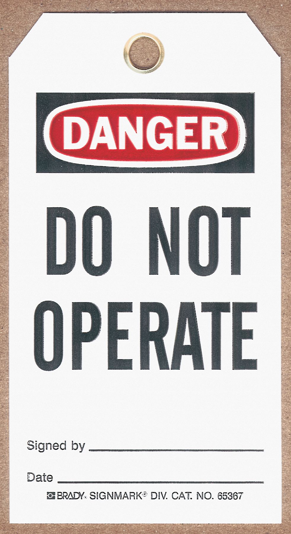 TAG DO NOT OPERATE 25/PK