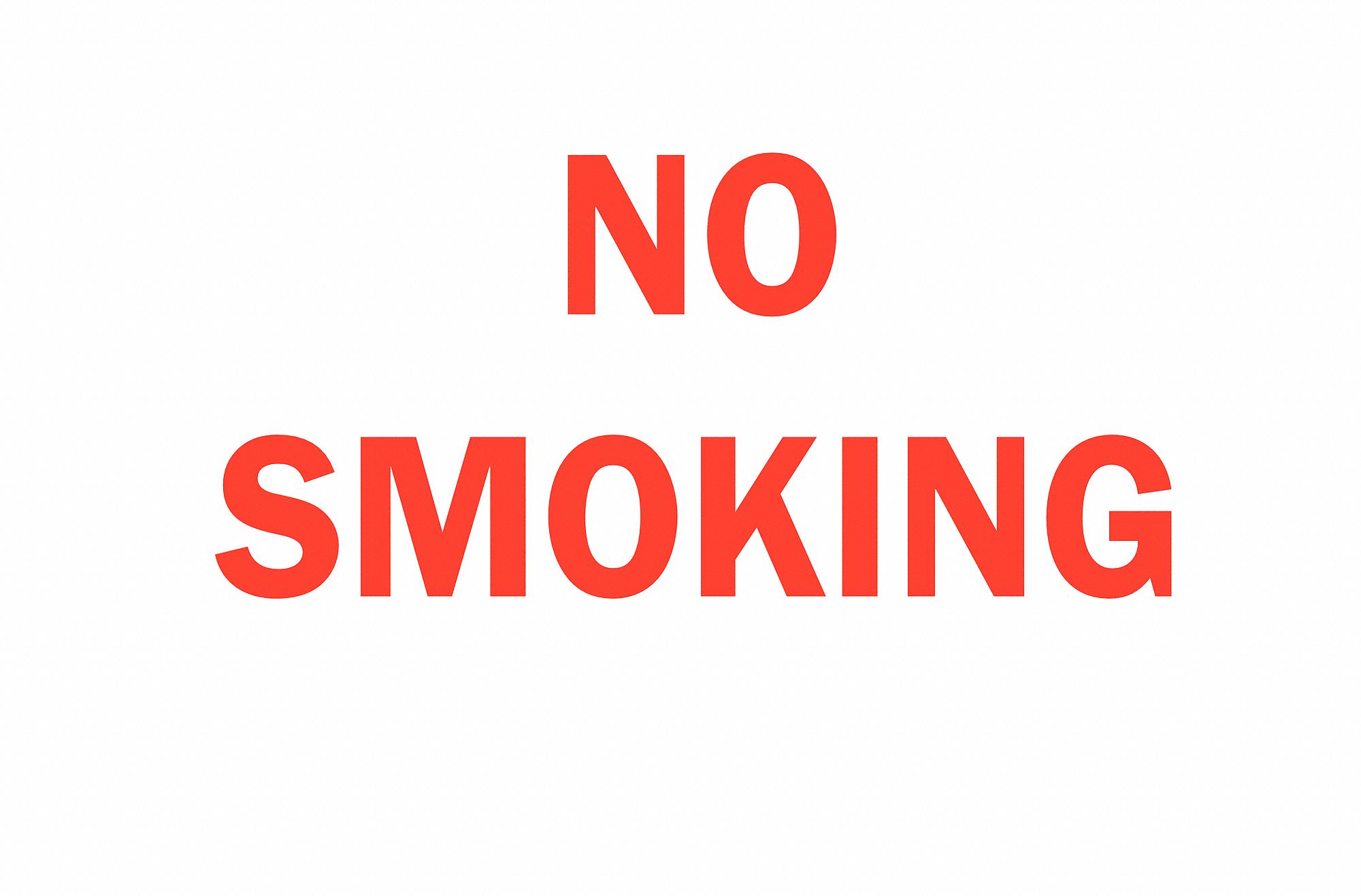 SIGN NO SMOKING N/H 10X14