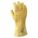 CHEMICAL-RESISTANT GLOVES, GAUNTLET, 12 IN, XL, YELLOW, COTTON