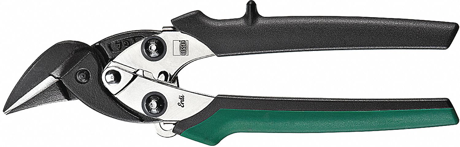 AVIATION SNIP, RIGH, 7 1/4 IN OVERALL L, 1 IN CUTTING L, STEEL, PLASTIC, PLASTIC