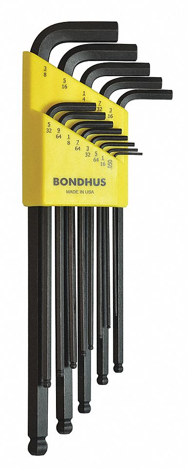 BALLPOINT HEX KEY SET .050-3/8