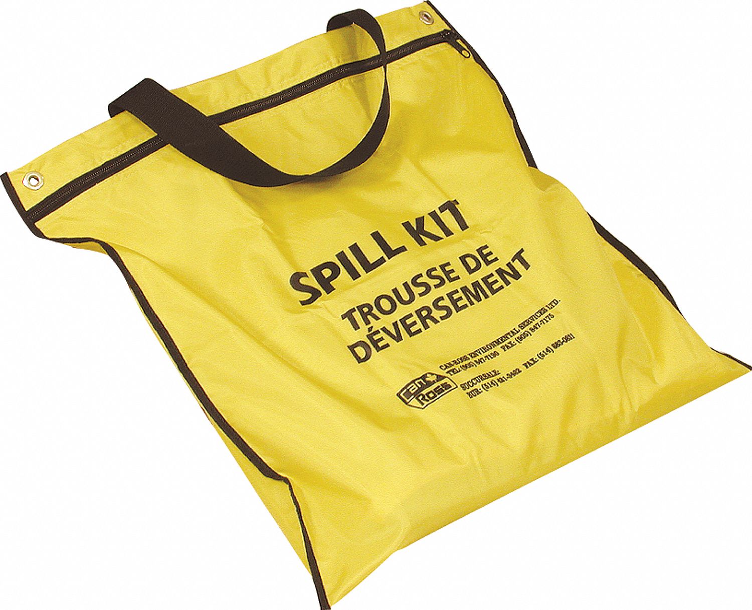 SPILL KIT, POLYPROPYLENE, 15 L CAPACITY, 10 PADS INCLUDED, OIL ONLY, NYLON BAG