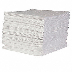 GENERAL SORBENT PAD, OIL ONLY, 17 X 19 X 3/4 IN, BALE 100