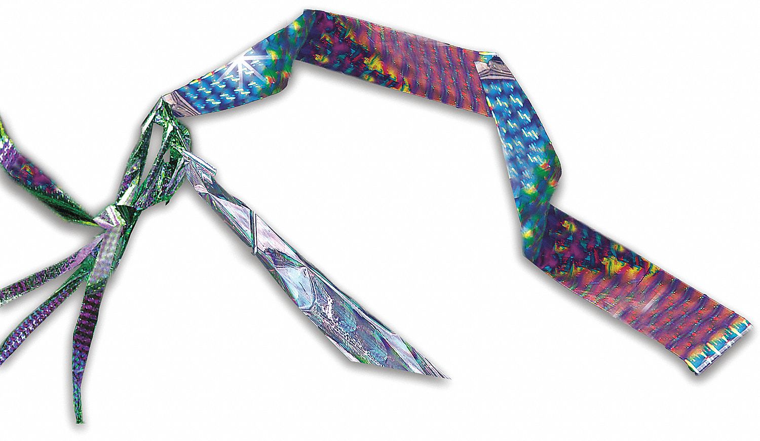 IRRI-TAPE VISUAL BIRD SCARE, SILVER/HOLOGRAPHIC, 100 FT X 2 IN X 2 MM, 1 LB, POLYESTER