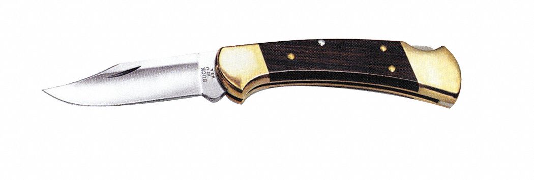 KNIFE, 420HC STAINLESS STEEL, BRASS, WOOD MACASSAR EBONY DYMONDWOOD HANDLE