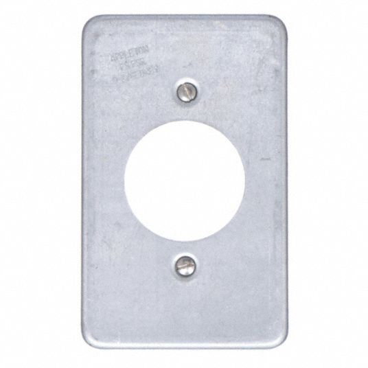 APPLETON ELECTRIC, 4 9/16 in Ht, 2 13/16 in Wd, Weatherproof Cover 10H361FSK1RY Grainger