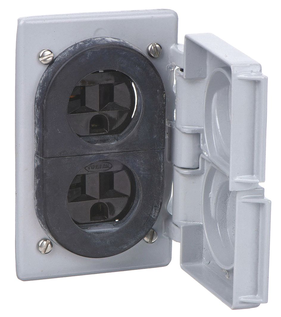 Weatherproof Cover Receptacle: