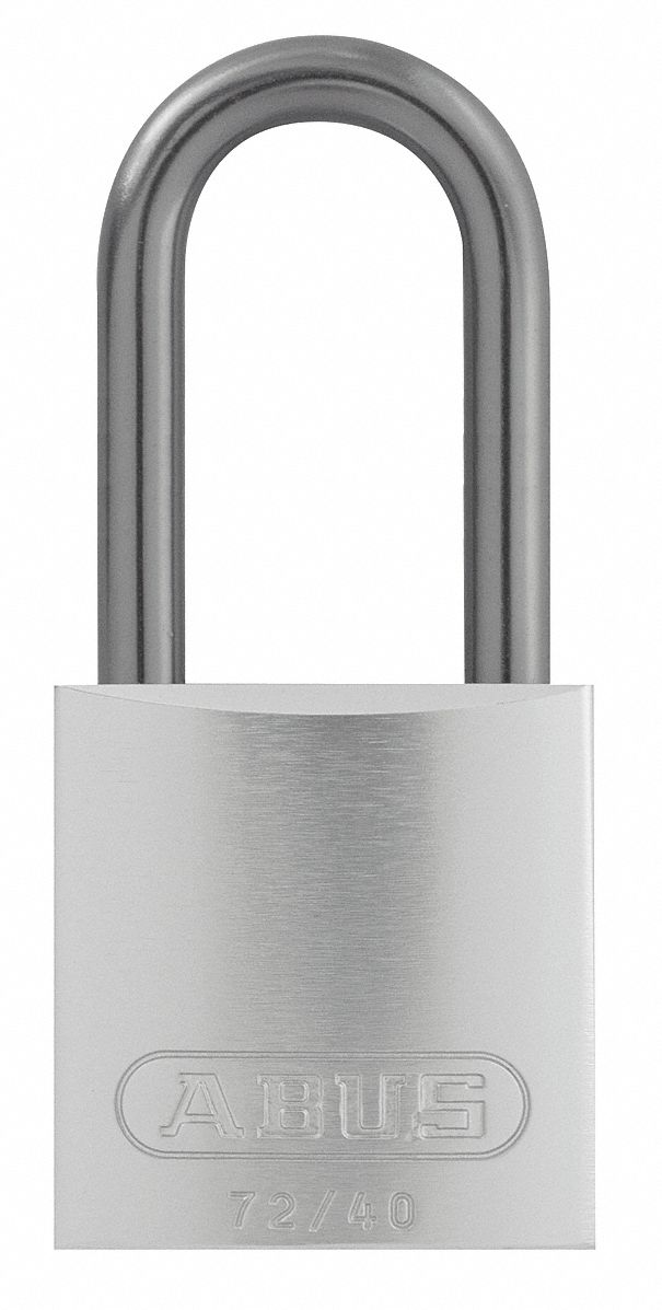Lockout Padlock, KA, Silver, 1-1/2"H, PK3