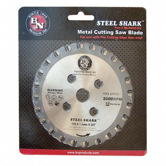 BN PRODUCTS USA Circular Saw Blade, Ferrous Metals, Steel Materials Cut