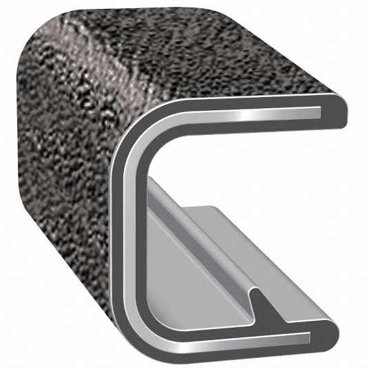 TRIM LOK INC 25 ft Single Gripping Finger Vinyl Edge Trim, Fits Edge 0.