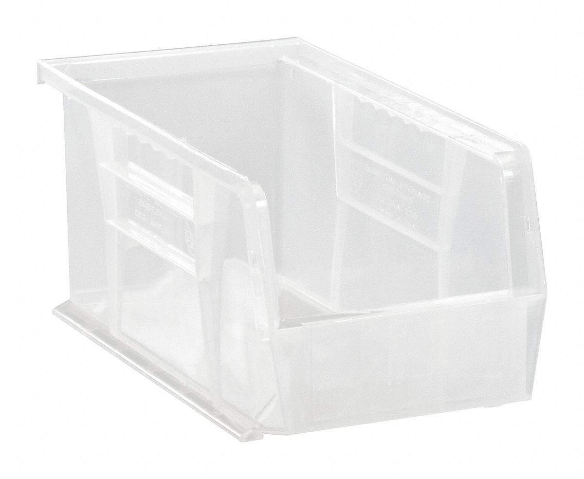 QUANTUM STORAGE SYSTEMS, 5 1/2 in x 10 7/8 in x 5 in, Clear, Hang and ...