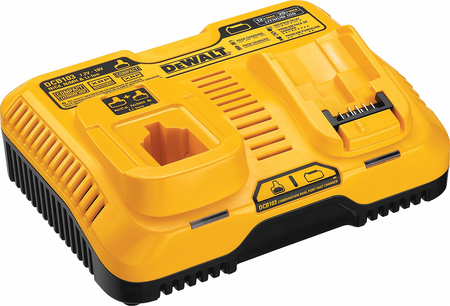 DEWALT CHARGER, MAXDUALPORT LI-ION 18V/20V - Cordless Tool Battery ...