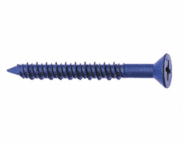 SCREW ANCHORS, TAPCON, PHILLIPS HEAD, ANCHOR 2 3/4 X 3/16 IN, BIT 4 1/2 X 5/32 IN, BX 100