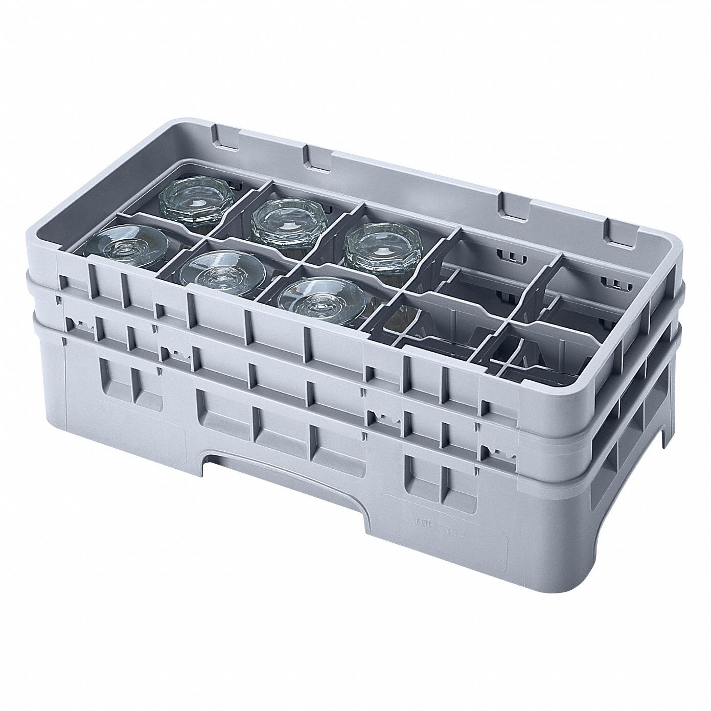 CAMBRO, 19 3/4 in Overall Lg, 10 in Overall Wd, Glass Rack - 859NW5 ...