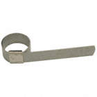 CENTRE PUNCH STRAPPING CLAMP, 2550 ° F, 5/8 X 1 3/4 IN INSIDE DIA, 201 STAINLESS STEEL, PKG 100