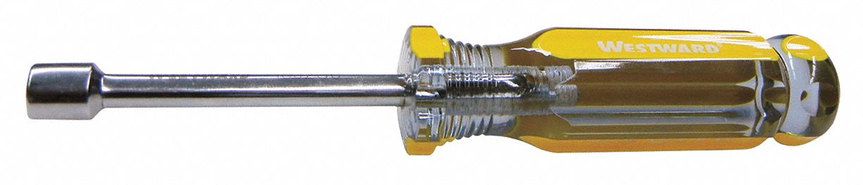 WESTWARD, Straight, Metric, Hollow Round Shank Nut Driver - 10J245 ...