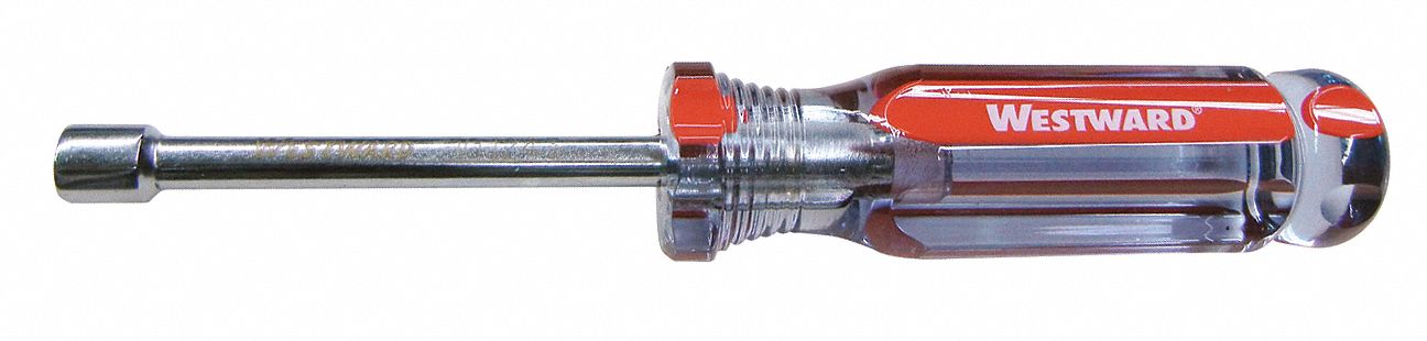 Hollow Round Shank Nut Driver: Straight, Metric, Without Magnetized Tip, Std, 6 mm Tip Size
