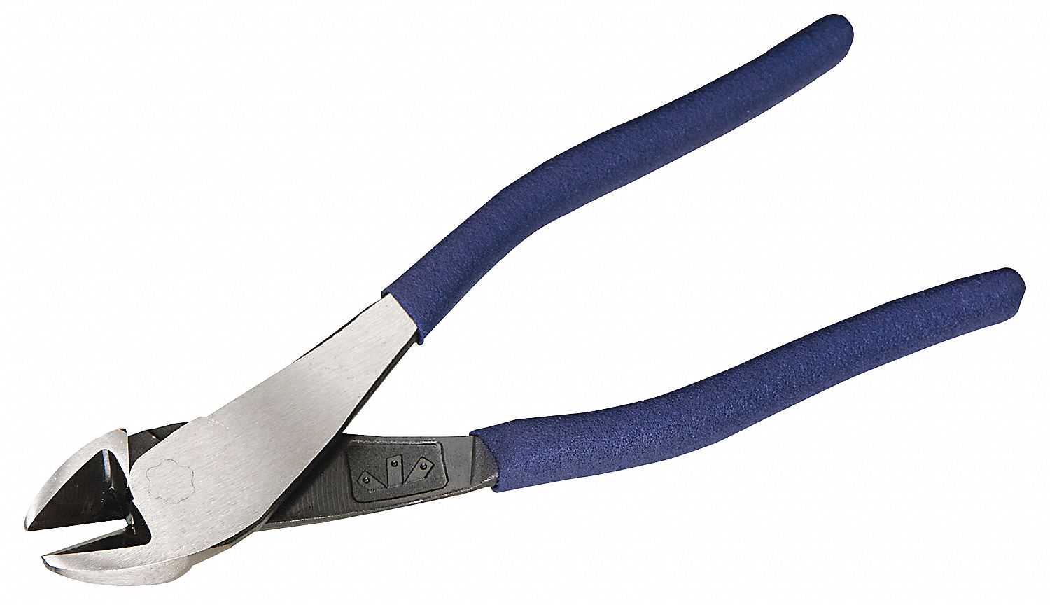 HIGH LEVERAGE DIAGONAL CUTTING PLIER, FLUSH, ANGLED, ⅞ IN JAW L, 1⅛ IN JAW W, 8 IN OVERALL L