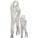 LOCKING PLIERS SET, CURVED, 1⅛ IN/1⅞ IN MAX JAW OPENING, 5 IN/10 IN OVERALL L, PLAIN GRIP, 2 PIECE