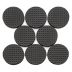 EVA Furniture Gripper Pads, Round, Adhesive