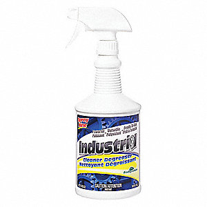 CLEANER/DEGREASER, INDUSTRIAL, CLEAR, 12.5 X 11.75 X 16.5 IN, LIQUID, 946 ML, PKG 12