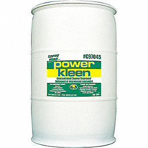 CLEANER/DEGREASER, NON FLAMMABLE/NON CARCINOGENIC, GREEN, 24 X 36.75 X 24 IN, 208 L, LIQUID