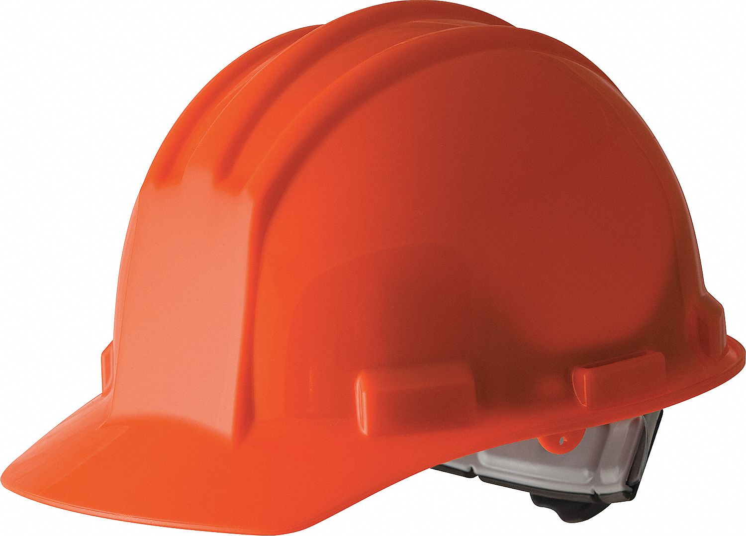 HARD HAT, CSA Z94.1-2015, TYPE 1, CLASS E/G, HDPE, 4-PT RATCHET, FRONT BRIM, HI-VIS ORNG